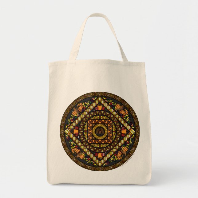 Thanksgiving Icons Tote Bag (Front)