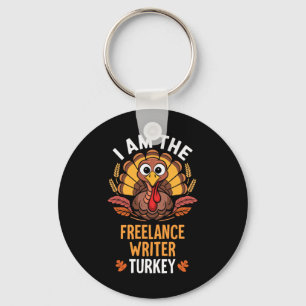 Thanksgiving I'm The Freelance Writer Turkey Match Key Ring