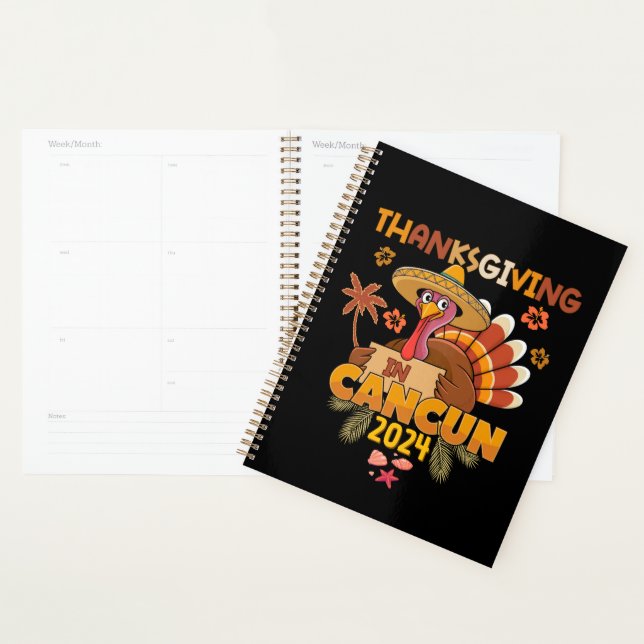 Thanksgiving in Cancun Tropical Holiday  Planner (Display)