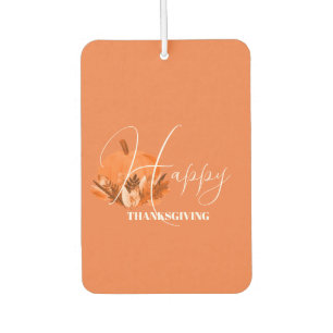 Thanksgiving in Orange Car Air Freshener