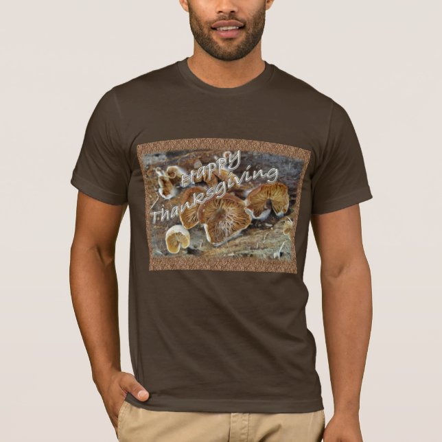 Thanksgiving Inside Out Mushrooms Items T-Shirt (Front)