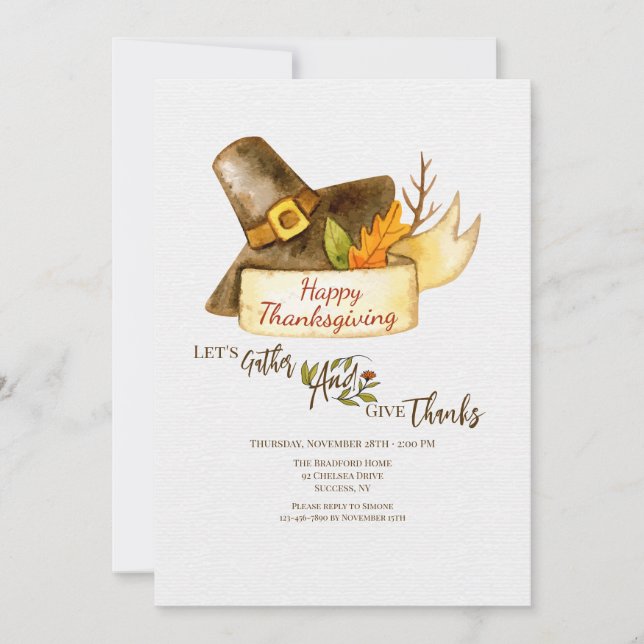 Thanksgiving Invitation (Front)