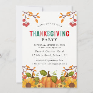 Thanksgiving invitation