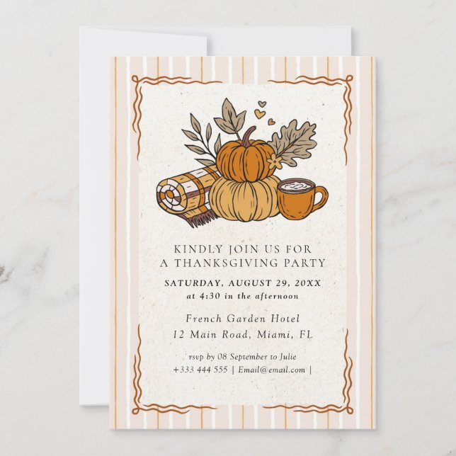 Thanksgiving  invitation (Front)