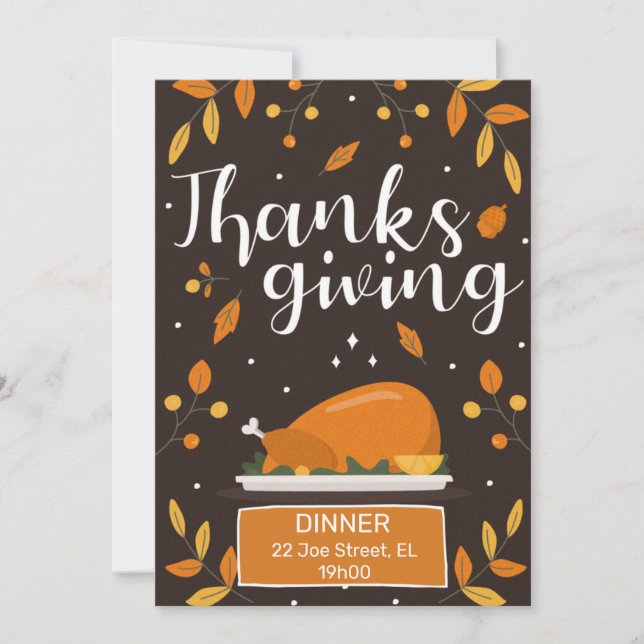 Thanksgiving Invitation (Front)