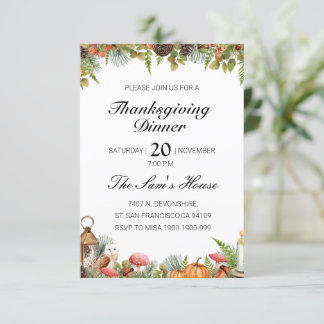 Thanksgiving Invitation