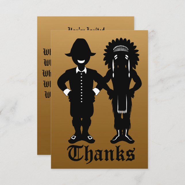 Thanksgiving Invitations Personalised Party Invite (Front/Back)