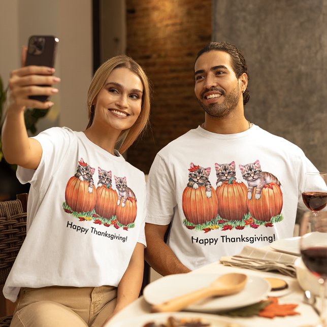 Thanksgiving is the Cat's Meow Unisex T-Shirt (Thanksgiving is the Cat's Meow Unisex T-Shirt)