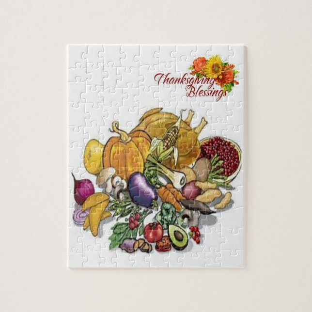 Thanksgiving Jigsaw Puzzle (Vertical)