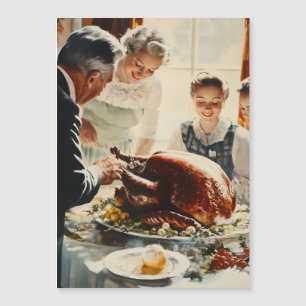 Thanksgiving Joy: A Family Feast Magnetic Invitation