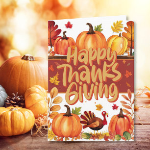 Thanksgiving Joy Greeting Card