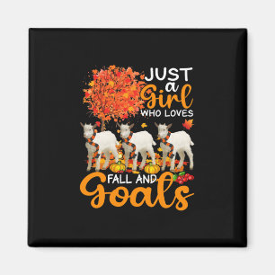 Thanksgiving Just A Girl Who Loves Fall And Goats Magnet