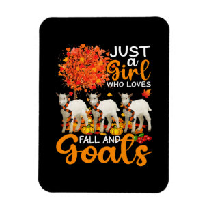Thanksgiving Just A Girl Who Loves Fall And Goats Magnet