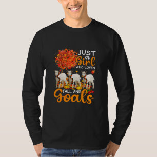 Thanksgiving Just A Girl Who Loves Fall And Goats T-Shirt