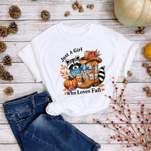 Thanksgiving Just A Girl Who Loves Fall Country Tri-Blend Shirt