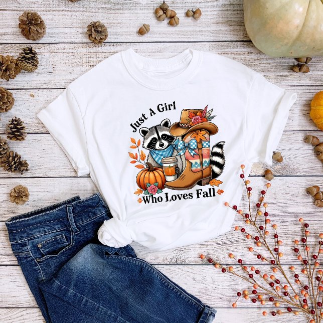 Thanksgiving Just A Girl Who Loves Fall Country Tri-Blend Shirt (Creator Uploaded)
