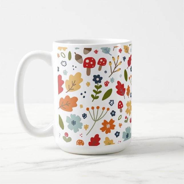Thanksgiving Kitchen Dining Fall Colours  Coffee Mug (Left)