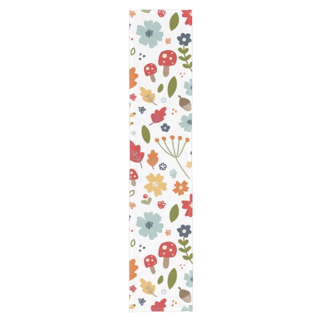 Thanksgiving Kitchen Dining Fall Colours  Short Table Runner (Front)