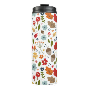 Thanksgiving Kitchen Dining Fall Colours Thermal Tumbler