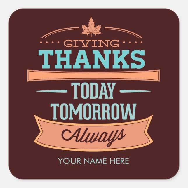 Thanksgiving Label (Front)