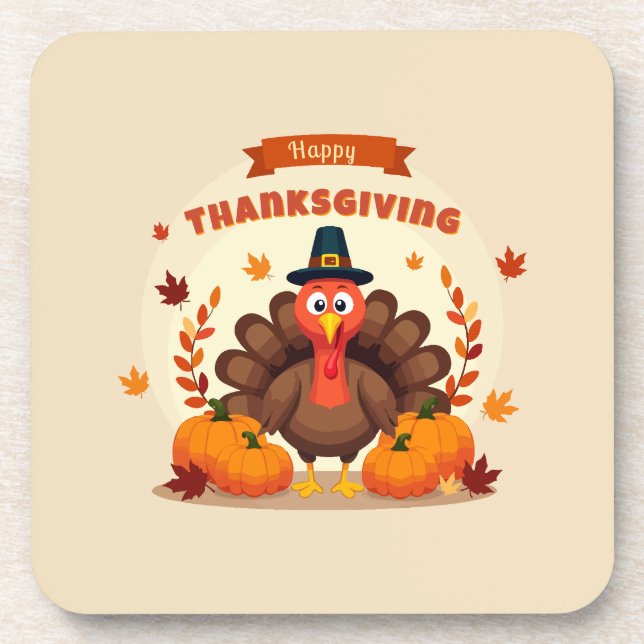 Thanksgiving large chicken coaster (Front)