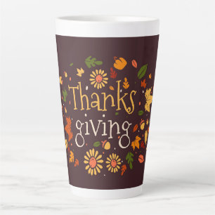 Thanksgiving Latte Mug
