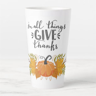 Thanksgiving Latte Mug