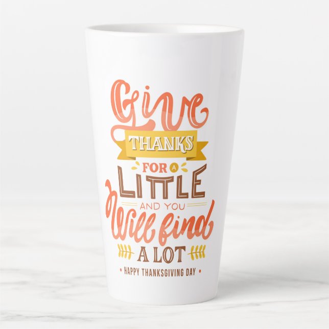 Thanksgiving Latte Mug (Front)