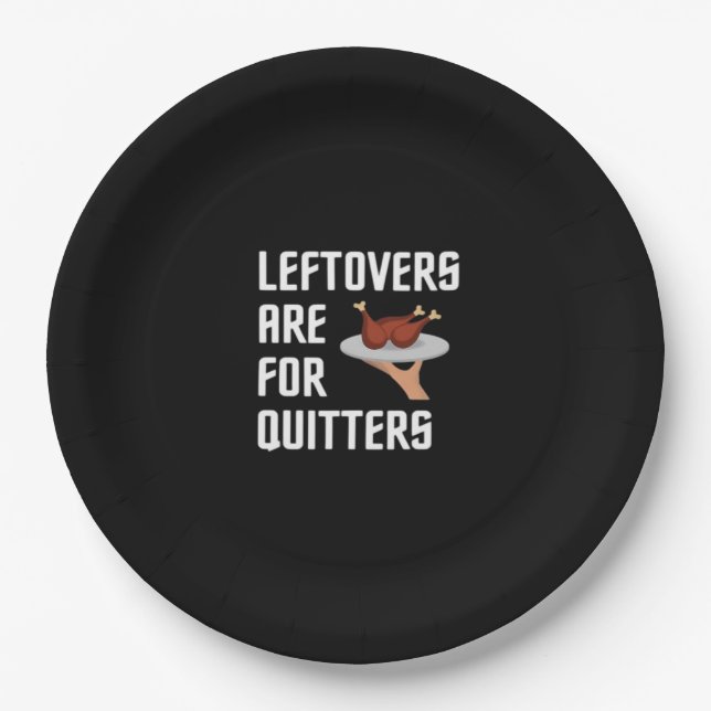 Thanksgiving Leftovers Classic Vintage Style Paper Plate (Front)