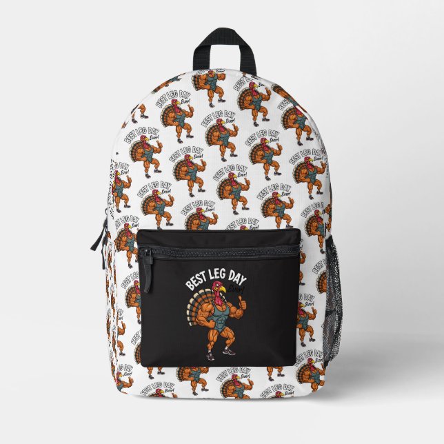 Thanksgiving Leg Day Backpack (Front)