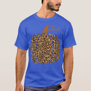 Thanksgiving Leopard Pumpkin Womens , Girls Hallow T-Shirt