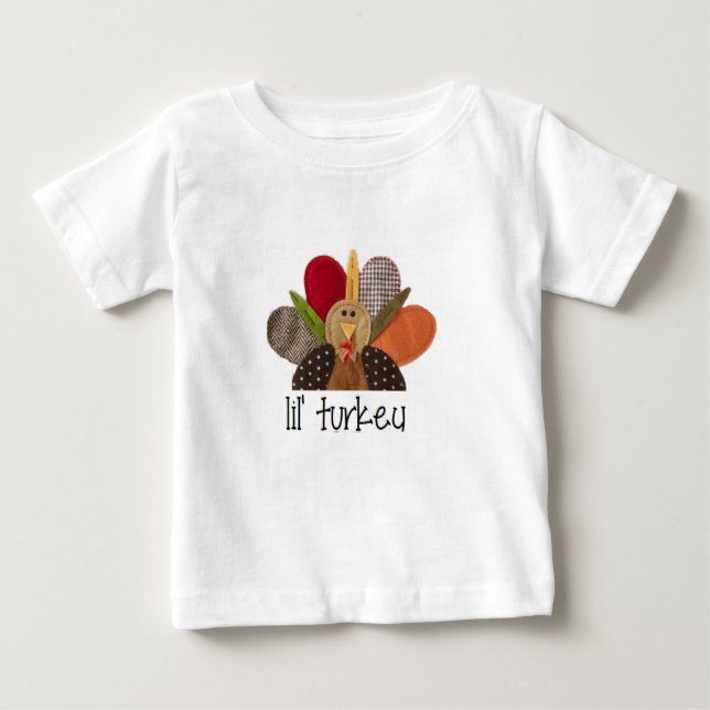 Thanksgiving-lil turkey baby T-Shirt (Front)
