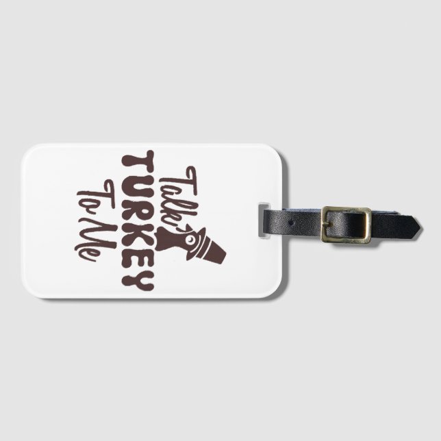 Thanksgiving  luggage tag (Front Horizontal)