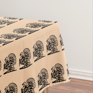 THANKSGIVING MAJESTIC TURKEY table cloth