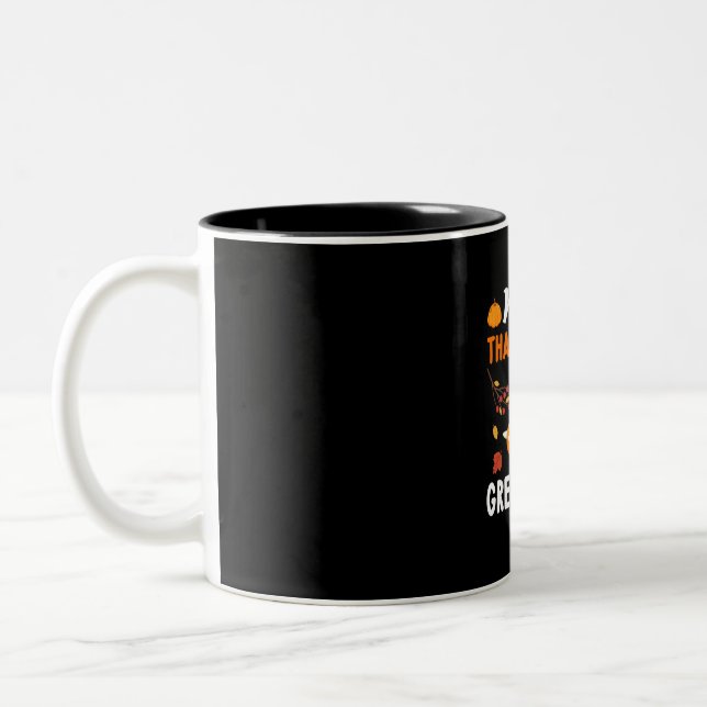 Thanksgiving Make Thanksgiving Great Again Two-Tone Coffee Mug (Left)