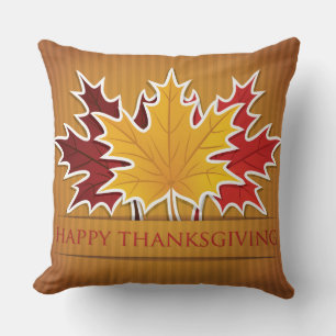 Thanksgiving maple leaf cushion