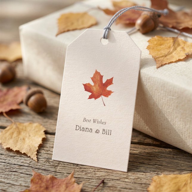 Thanksgiving Maple Leaf Gift Tag (Creator Uploaded)