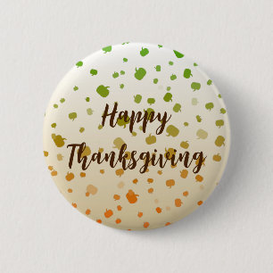 Thanksgiving - Maple Leaves Button