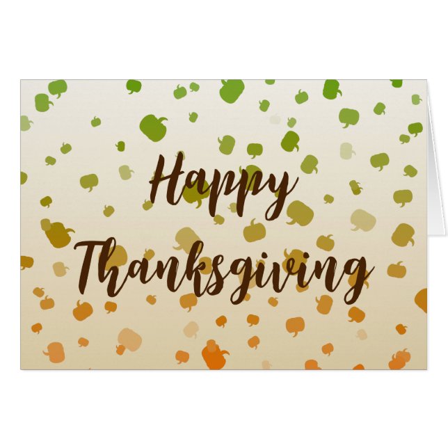 Thanksgiving - Maple Leaves Greeting Card (Front Horizontal)