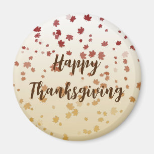 Thanksgiving Maple Leaves Magnet