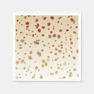 Thanksgiving Maple Leaves Napkin