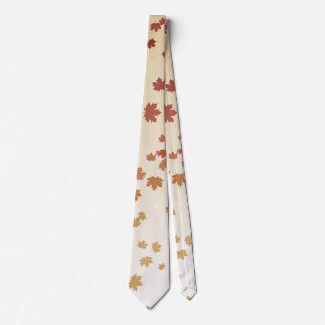 Thanksgiving Maple Leaves Tie (Front)