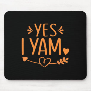 Thanksgiving Matching Couples Outfit Sweet Tato Ye Mouse Pad