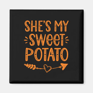 Thanksgiving Matching Couples She's My Sweet Potat Magnet