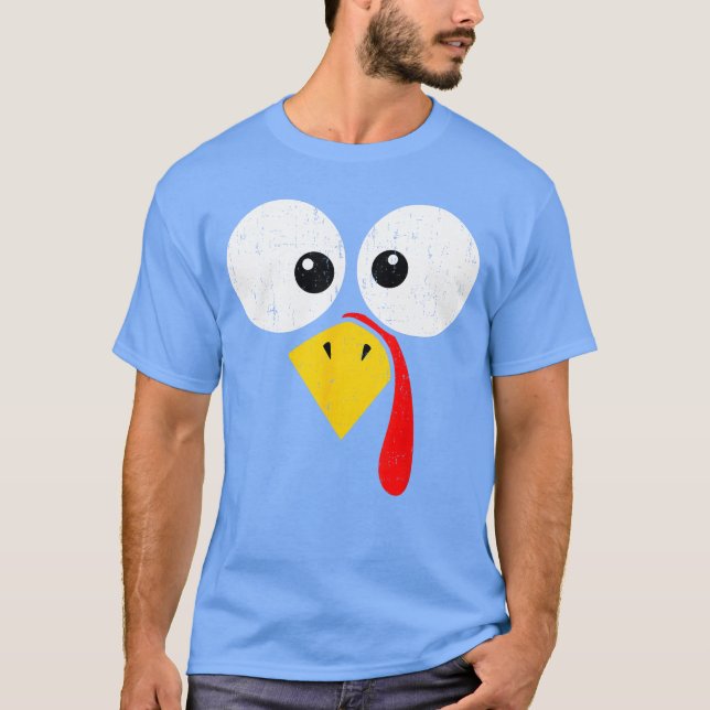 Thanksgiving Matching Family s Funnyurkey Costume  T-Shirt (Front)