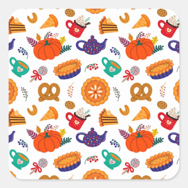 Thanksgiving Meme | Be Thankful For Everything Square Sticker (Front)