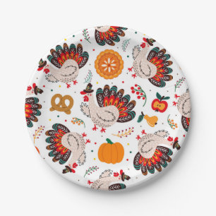 Thanksgiving Meme I Am Happy Because I Am Grateful Paper Plate