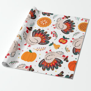 Thanksgiving Meme I Am Happy Because I Am Grateful Wrapping Paper