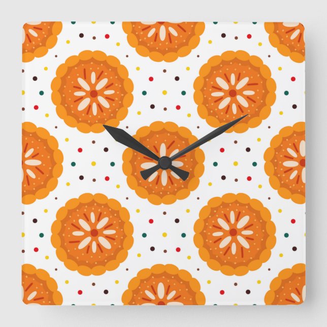 Thanksgiving Meme To Speak Gratitude Is Courteous Square Wall Clock (Front)