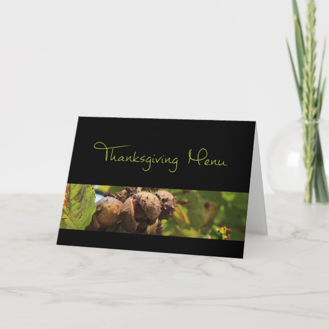 Thanksgiving Menu Card (Front)